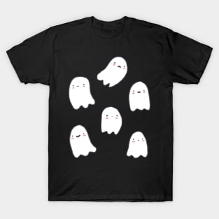 Cute spooky ghost illustration for Halloween T-Shirt